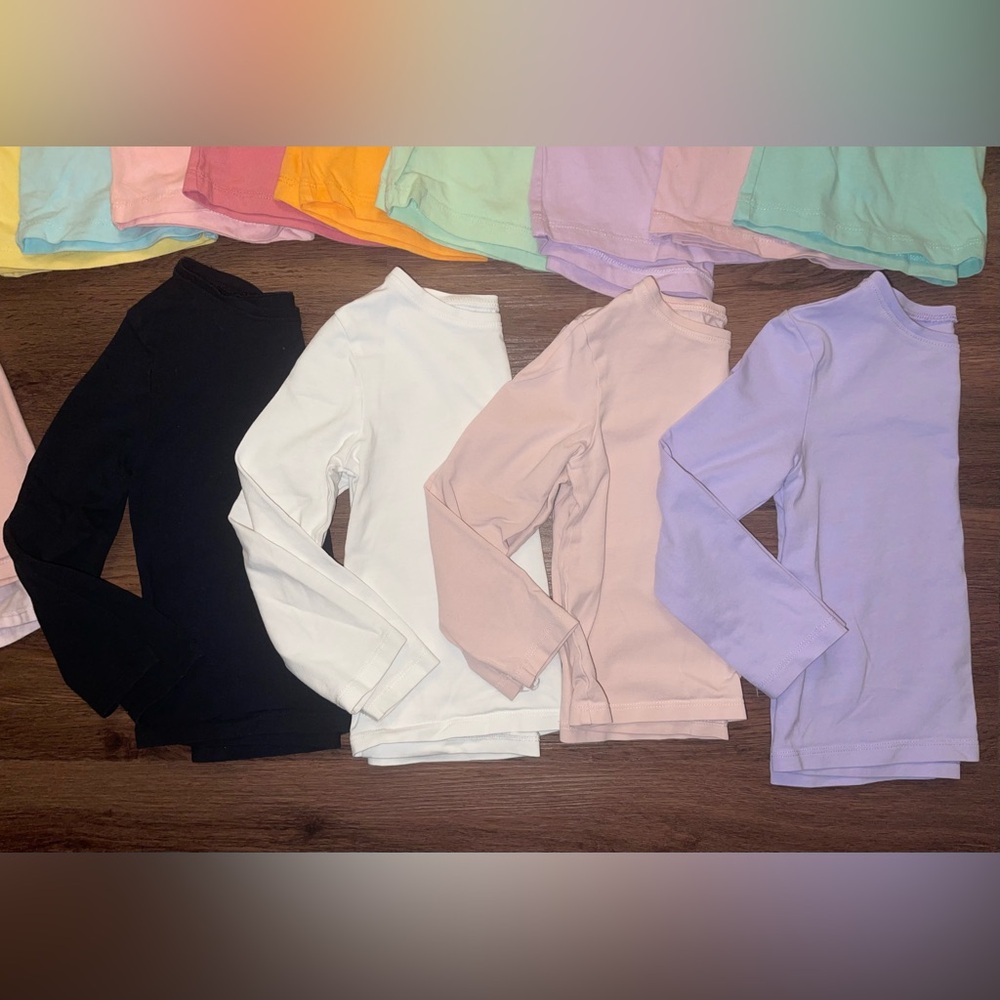 Solid Colored Short & Long Sleeve T-Shirt Bundle (3T) - Picture 4 of 7